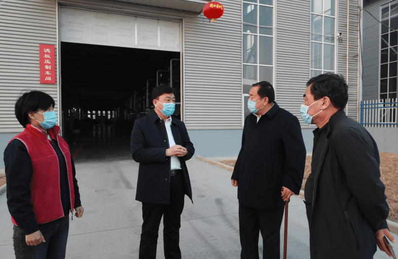 縣委書記劉勇來我公司新廠區(qū) 宏恩環(huán)保進行調研